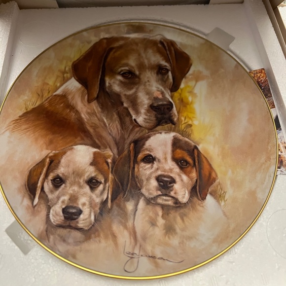My Favorite Pets by Leo Jansen - Pointers Plate - Picture 1 of 4